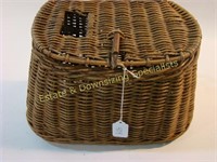 Fishing Basket with Canvas Strap