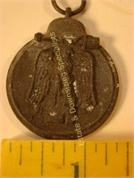 German WWII Pendant with Eagle and Helmet