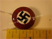 German WWII Enameled Pin D.A.P. Sozialistische