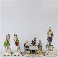 Four Continental Porcelain Figures and Groups