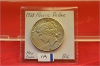 1928 Peace Silver Dollar  BU  key date