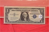 1957 Silver Cert One Dollar Star Note  crisp