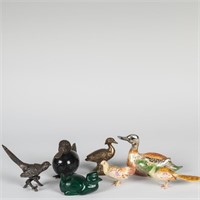 Group Seven Miniature Birds - Malachite