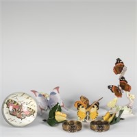 Group of Assorted Butterfly Porcelain - Herrend