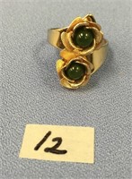 Jade floral ring    (3)