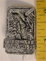 German WWII Westmark Gautag 1939 Pin with Eagle