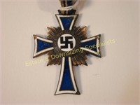 German WWII Blue and White Cross on Ribbon 1938