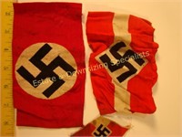 German WWII Arm Bands and Patch