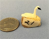 Choice on 2 (21-22): miniature nesting swan, white