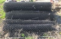 6 Rolls of assorted black fencing 8'  Tall