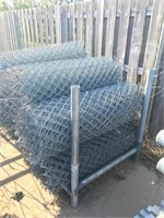 8 Rolls of chain link fence 4' Tall