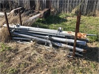 Pile of assorted fence post 8' long