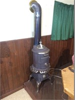 Montgomery Ward & Co. Cast Iron Pot Belly Stove