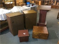 Podium stools & cabinets (ALL TO GO 1 MONEY)