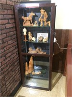 Display Cabinet and Misc. Woodcarvings
