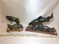 Rainbow trout carvings (2 TIMES THE MONEY)
