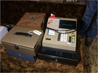 Cash register and cash boxes
