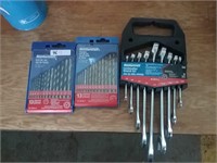 New drill bits & wrench set