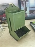 Vintage tin match holder