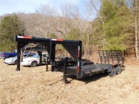 18' T/A GOOSENECK FLATBED TRAILER