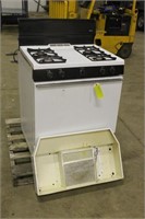HOT POINT GAS STOVE, WORKS PER SELLER, WITH HOOD