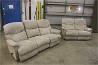 MATCHING RECLINING COUCH AND LOVE SEAT