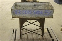 ICE COLD SODA COOLER WITH STAND