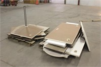 ASSORTED TABLE AND COUNTER TOPS, VARIOUS SIZES