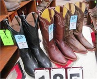 (3) Men's Boots, Tony Lama, Size 9D