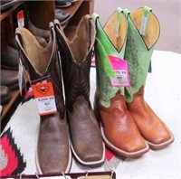(2) Men's Boots, Assorted Brands Size 9D
