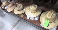 (5)  Mens Straw Hats Assorted Sizes