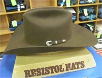 Resistol 6X KB Oak Felt Hat, Size 7 1/2 LO