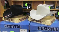 2 Resistol Mens Felt Hats, Size 7 5/8 LO