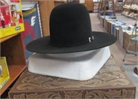 Resistol Mens 20X Black Felt Hat, Sz 7 1/8 LO