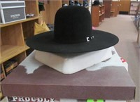 Resistol Mens 77 Black Felt Hat, Size 7 1/4 LO
