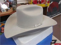 Resistol Mens 6X Silverbelly Felt Hat, Sz 7 1/4 L