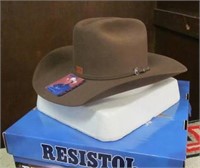 Resistol Mens D4 Ranch Tan Felt Hat, Size 7 R