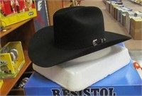 Resistol Mens 5X Black Felt Hat, Size 7 1/8 L