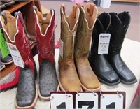 (3) Men's Boots, Assorted Brands Size 7.5D