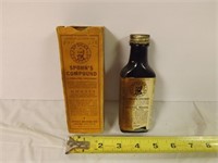 Vintage Spohn's Compound Bottle and Box