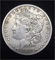 1886 MM: O Morgan Silver Dollar