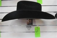 Resistol 6X Black Felt Hat, Size 7 1/4 LO