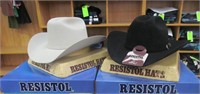 2 Resistol Mens Felt Hats, Size 7 3/4 LO