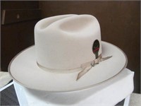 Stetson Mens 6X Silverbelly Felt Hat, Size 7 R