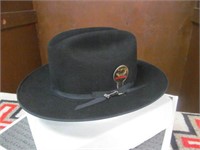 5Stetson Mens 6X Black Felt Hat, Size 7R