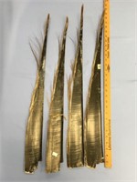 Lot of 4 approx. 28" pieces of baleen          (k