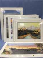 Lot of 4 Alaska Railroad prints by various artists