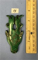 Carved stone pendant            (332)