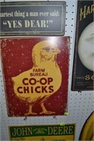 Farm Bureau CO-OP Chicks Sign