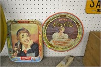 Vintage and Reprod. Coca-Cola Tray
